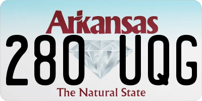 AR license plate 280UQG