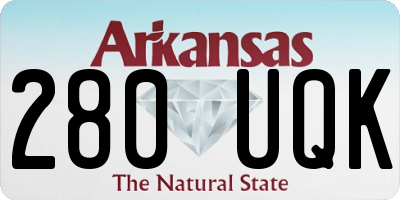 AR license plate 280UQK