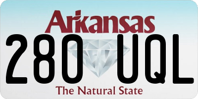 AR license plate 280UQL