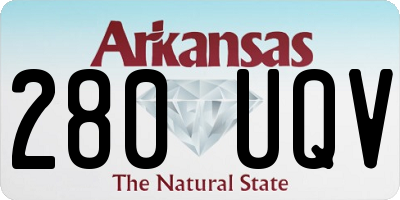 AR license plate 280UQV