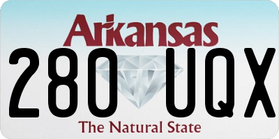 AR license plate 280UQX