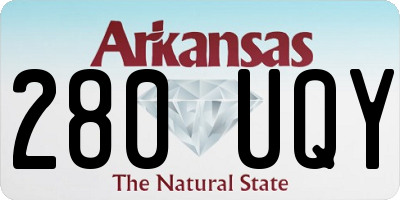 AR license plate 280UQY