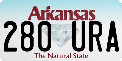 AR license plate 280URA