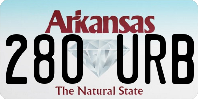 AR license plate 280URB