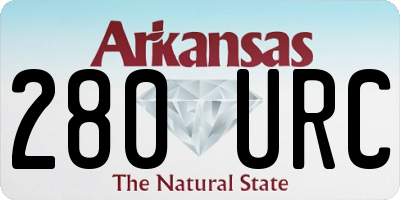 AR license plate 280URC