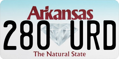 AR license plate 280URD