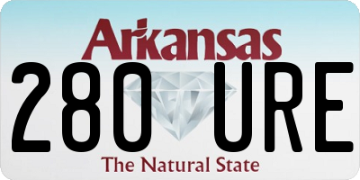 AR license plate 280URE