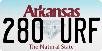 AR license plate 280URF