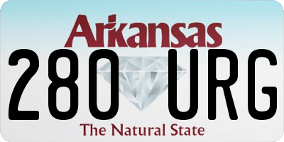 AR license plate 280URG