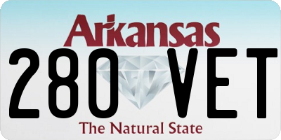 AR license plate 280VET