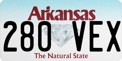 AR license plate 280VEX