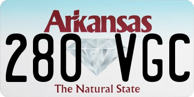 AR license plate 280VGC
