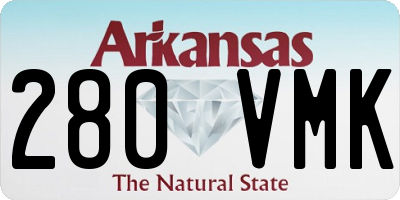 AR license plate 280VMK