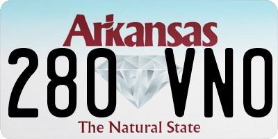 AR license plate 280VNO