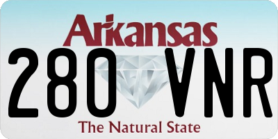 AR license plate 280VNR