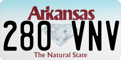 AR license plate 280VNV
