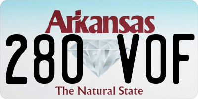 AR license plate 280VOF
