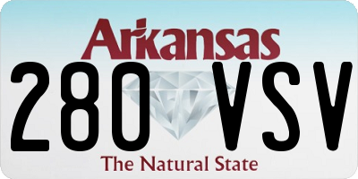AR license plate 280VSV