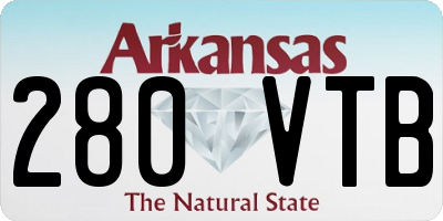 AR license plate 280VTB
