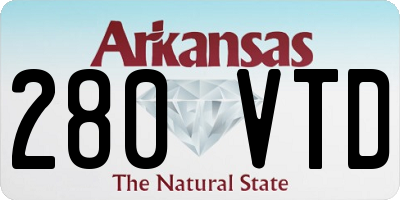AR license plate 280VTD