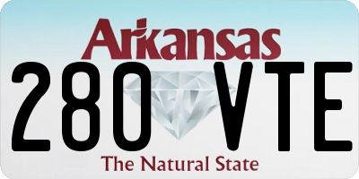 AR license plate 280VTE