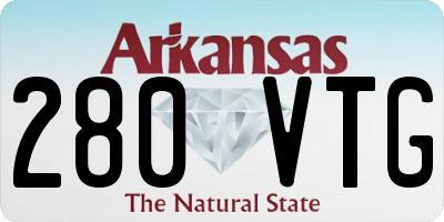AR license plate 280VTG