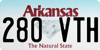 AR license plate 280VTH
