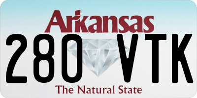 AR license plate 280VTK