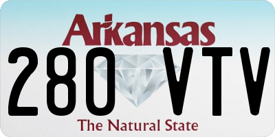 AR license plate 280VTV