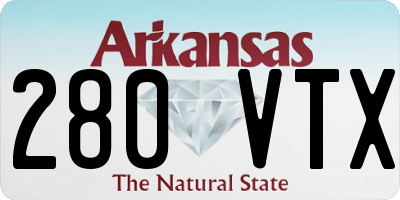 AR license plate 280VTX