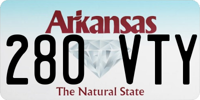 AR license plate 280VTY