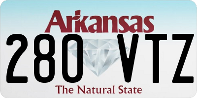 AR license plate 280VTZ