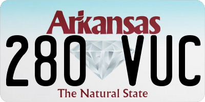 AR license plate 280VUC