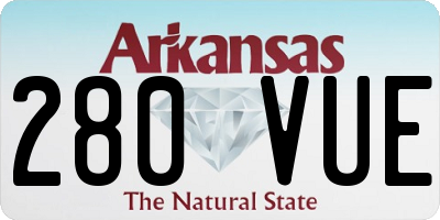 AR license plate 280VUE