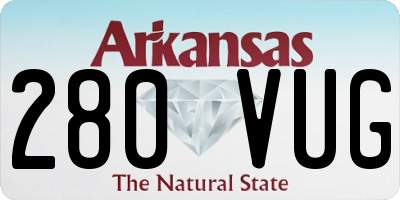 AR license plate 280VUG