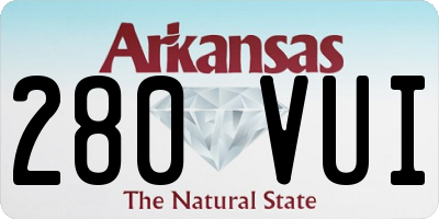 AR license plate 280VUI