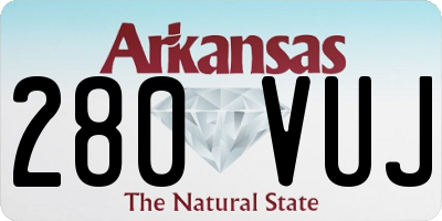 AR license plate 280VUJ