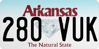AR license plate 280VUK