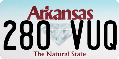 AR license plate 280VUQ