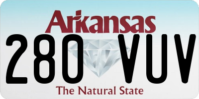 AR license plate 280VUV