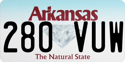AR license plate 280VUW
