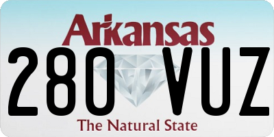 AR license plate 280VUZ