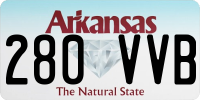 AR license plate 280VVB