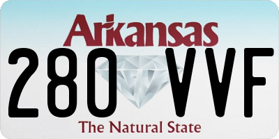 AR license plate 280VVF