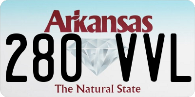 AR license plate 280VVL