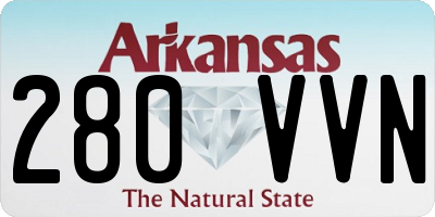 AR license plate 280VVN