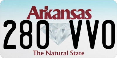 AR license plate 280VVO