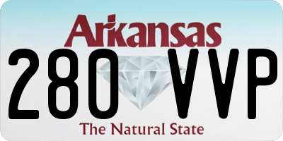 AR license plate 280VVP