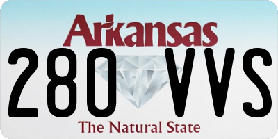 AR license plate 280VVS