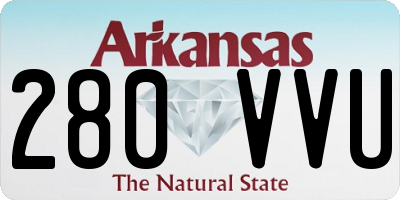 AR license plate 280VVU